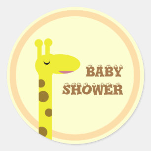 Proud Giraffe Runder Aufkleber