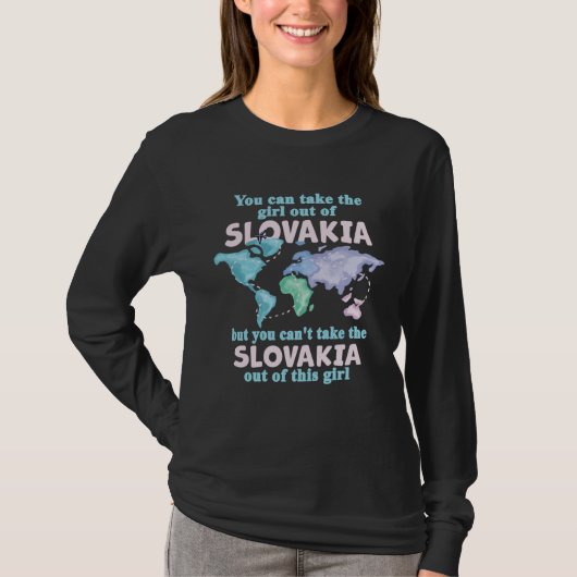 Proud Girl From Slovakia Relocation From Slovakia T-Shirt (Vorderseite)