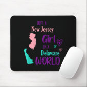 Proud Girl Just A New Jersey Girl In A Delaware Wo Mousepad (Mit Mouse)