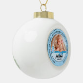 Proud Godlies Blue Monogram A Keramik Kugel-Ornament (Links)