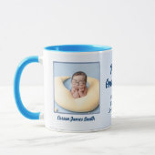 Proud Godmutter Blue New Baby mit Foto Tasse (Links)