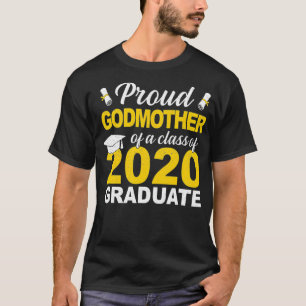 Proud Godmutter einer Klasse von 2020 Graduate Gif T-Shirt