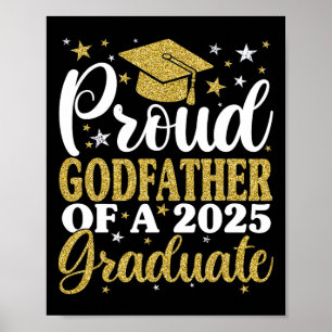 Proud Godvater eines Abschlusses mit Abschluss 202 Poster