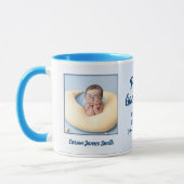 Proud GodVater New Baby Blue Foto Tasse (Links)