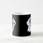 Proud Golden Retriever American Flag Sonnenbrille Kaffeetasse (Mittel)