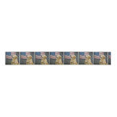 Proud Golden Retriever With American Flag Ripsband (Vorderseite)