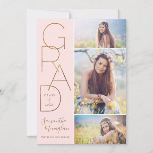 Proud Grad | Ankündigung des Abschlusses | Blüte (Vorderseite)