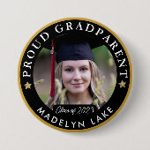 Proud GRADParent Foto 2023 Abschluss Button (Vorderseite)