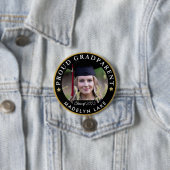 Proud GRADParent Foto 2023 Abschluss Button (Beispiel)