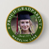 Proud GRADParent Foto 2023 Abschluss Button (Vorderseite)