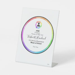 Proud Graduate Display HAMbWG Pedestal Sign Sockelschild