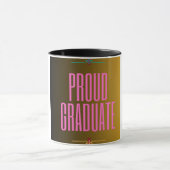 Proud Graduate Elegante Script Tasse (Zentrum)