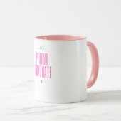 Proud Graduate Elegante Script Tasse (VorderseiteRechts)