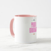 Proud Graduate Elegante Script Tasse (Vorderseite Links)