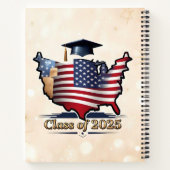 "Proud Graduate USA Style" Notizblock (Rückseite)