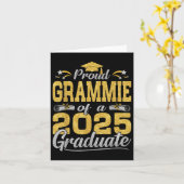 Proud Grammie of a 2025 Graduate Abschluss 2025 A Karte (Gelbe Blume)