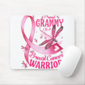 Proud Grammy of a Brustkrebs Warrior Awareness Mousepad (Mit Mouse)