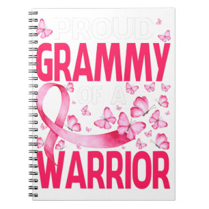 Proud Grammy of a Warrior Breast Cancer Awareness Notizblock