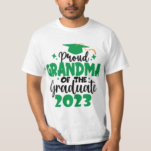 Proud GRANDMA einer Klasse von 2023 Graduate Fun T-Shirt (Vorderseite)