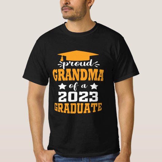 Proud GRANDMA einer Klasse von 2023 Graduate Moder T-Shirt (Vorderseite)