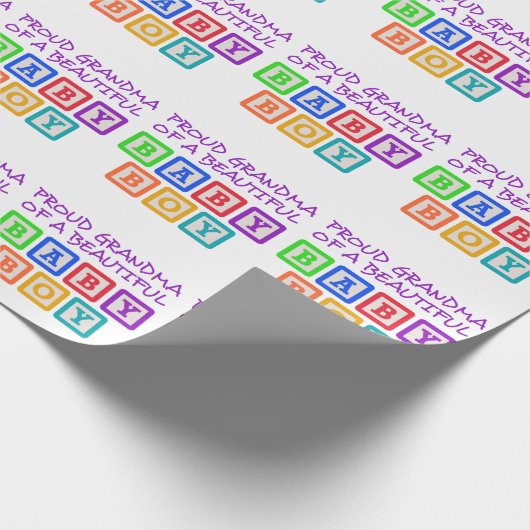 Proud Grandma Geschenkpapier (Ecke)