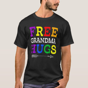 Proud Grandma Lgbtq Grandma Hugs Rainbow Lgbt T-Shirt