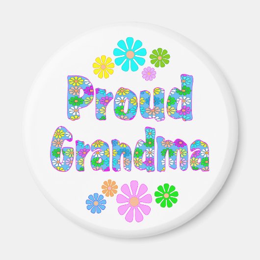 Proud Grandma Magnet (Vorne)