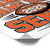 Proud Grandma of a 2026 Football Senior Class Post Poster (Ecke)