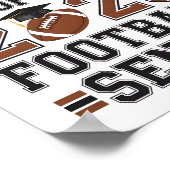 Proud Grandma of a 2026 Football Senior Class Post Poster (Ecke)