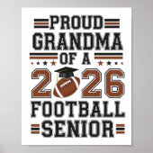 Proud Grandma of a 2026 Football Senior Class Post Poster (Vorne)