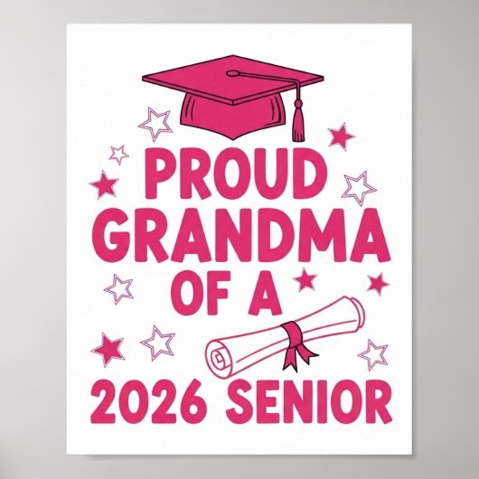 Proud Grandma of a 2026 Football Senior Class Poster (Vorne)