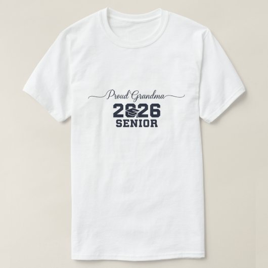 Proud Grandma of a 2026 Football Senior Class T-Shirt (Design vorne)