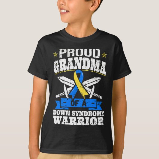 Proud Grandma of A Down Warrior Down's Gr T-Shirt (Vorderseite)