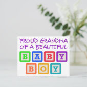 Proud Grandma Postkarte (Stehend Vorderseite)