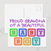 Proud Grandma Postkarte (Vorne/Hinten)