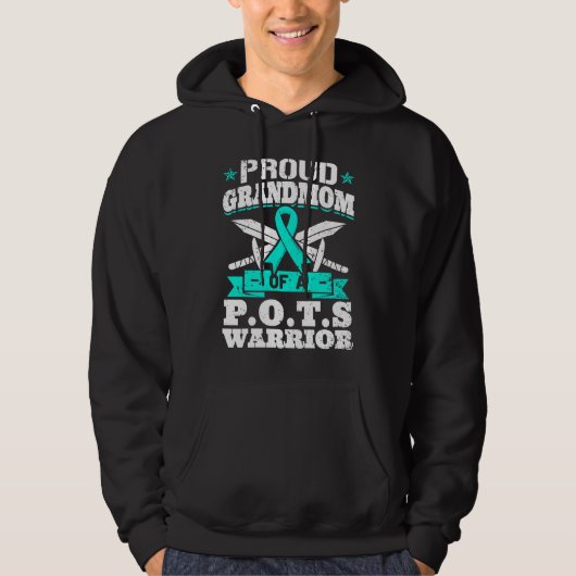 Proud Grandmom Of A POTS Warrior Orthostatic Aware Hoodie (Vorderseite)