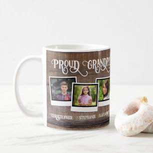 Proud Grandpa 3 Foto Snapshot Vatertag Kaffeetasse