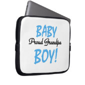 Proud Grandpa Baby Boy T - Shirt und Geschenke Laptopschutzhülle (Vorne Rechts)