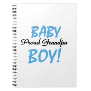 Proud Grandpa Baby Boy T - Shirt und Geschenke Notizblock