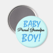 Proud Grandpa Baby Boy Tshirts und Geschenke Magnet (Vorderseite/Rückseite)