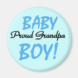 Proud Grandpa Baby Boy Tshirts und Geschenke Magnet