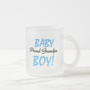 Proud Grandpa Baby Boy Tshirts und Geschenke Mattglastasse