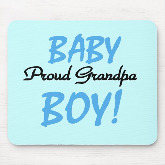 Proud Grandpa Baby Boy Tshirts und Geschenke Mousepad (Vorne)