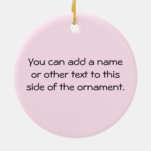 Proud Grandpa Baby Girl Geschenke Keramikornament (Hinten)