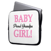 Proud Grandpa Baby Girl Geschenke Laptopschutzhülle (Vorderseite Links)