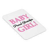 Proud Grandpa Baby Girl Geschenke Magnet (Rechte Seite)