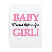 Proud Grandpa Baby Girl Geschenke Magnet (Vertikal)
