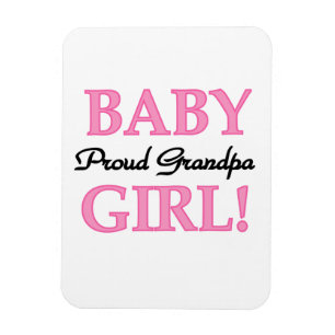 Proud Grandpa Baby Girl Geschenke Magnet