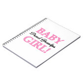 Proud Grandpa Baby Girl Geschenke Notizblock (Linke Seite)