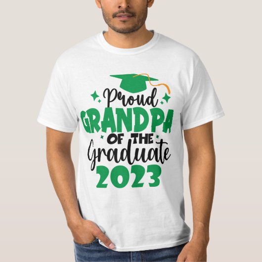 Proud GRANDPA einer Klasse von 2023 Graduate Fun T-Shirt (Vorderseite)